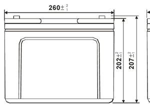 АКБ WBR GPL12750 — изображение 3