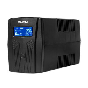 ИБП SVEN Pro 650, 390Вт, LCD, USB, RG-45, 2 евро розетки — изображение 3