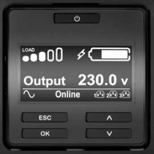Источник бесперебойного питания APC Источник бесперебойного питания APC Smart-UPS SRT, Двойное преобразование (онлайн), 1000 ВА / 1000 Вт, Tower, IEC, LCD, Serial+USB, USB, SmartSlot, подкл. доп. батарей — изображение 6