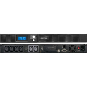 CyberPower PR1000ELCDRT1U (Линейно-интерактивные, C возможностью установки в стойку, 1000 ВА, 670 Вт) — изображение 1