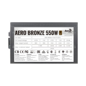 Блок питания Aerocool AERO BRONZE 550W — изображение 3