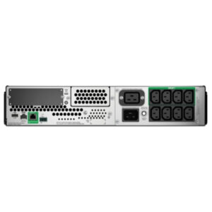 APC Smart-UPS мощностью 3000 ВА, ЖК-экран, для установки в стойку высотой 2U, 230 В, с технологией SmartConnect (Линейно-интерактивные, C возможностью установки в стойку, 3000 ВА, 2700 Вт) — изображение 3