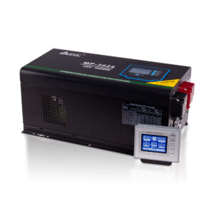Инвертор, SVC, MP-3024, Мощность 3000ВА/3000Вт, Диапазон работы AVR: 100-290В (режим инвертора), 160-275В (режим ИБП), Вход 24В/220В, Выход 220В/230В, Чистая синусоида, Зарядный ток 45А(макс.), Время переключения режимов <10 мс Клеммное подключение, Чёрный — изображение 1