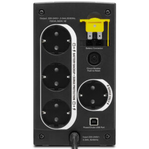 APC Back-UPS 700, 230 В, Schuko (Линейно-интерактивные, Напольный, 700 ВА, 390 Вт) — изображение 2