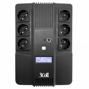 3Cott 650-CDL (Линейно-интерактивные, Напольный, 650 ВА, 390 Вт) — изображение 1