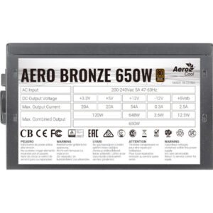 Aerocool AERO BRONZE 650 (650 Вт) — изображение 2