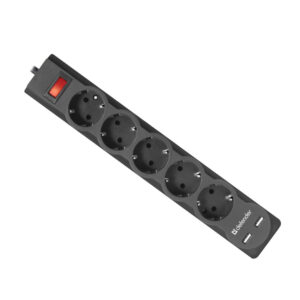 Defender DFS 755 - 5,0 М, 5 розеток — изображение 1