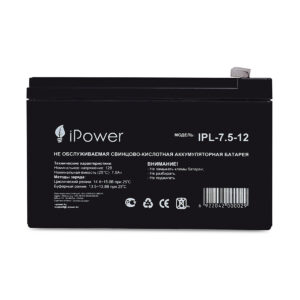 Аккумуляторная батарея IPower IPL-7.5-12 12В 7.5 Ач — изображение 2