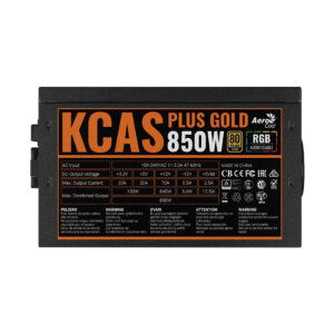 Блок питания Aerocool KCAS PLUS GOLD 850W RGB — изображение 3