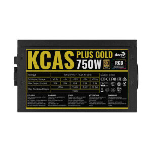 Блок питания Aerocool KCAS PLUS GOLD 750W RGB — изображение 3